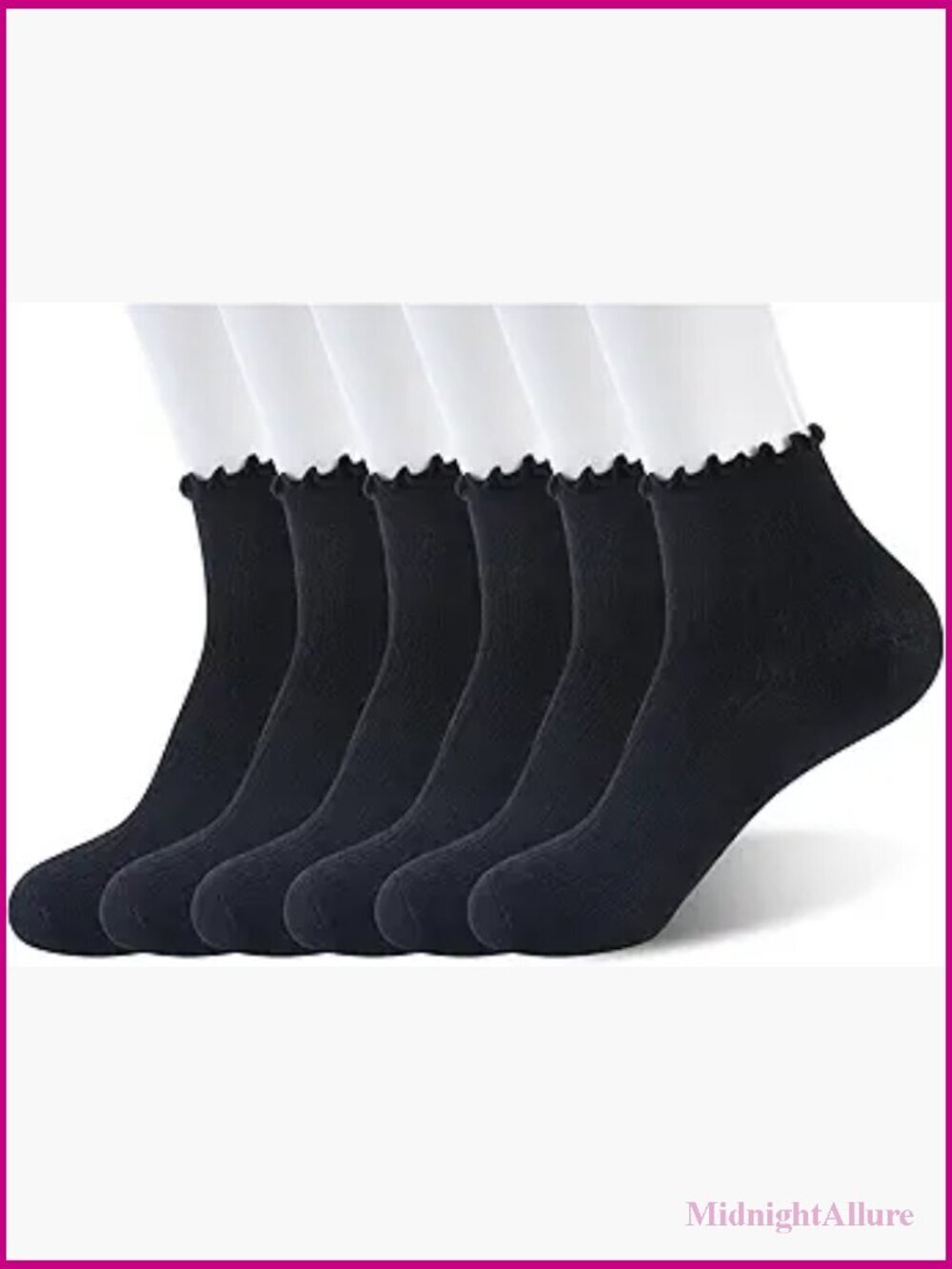 Cotton Ruffle Socks Cute Breathable Frilly Casual Ankle Socks for Women